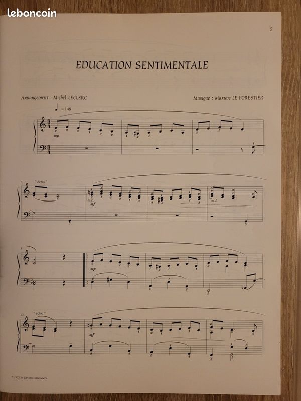 Recueil special piano n °3 Maxime Le Forestier (image 4)