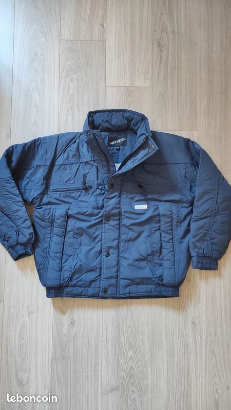 Blouson matelassé hiver/ski mixte bleu marine 10A WANNABEE (image 1)