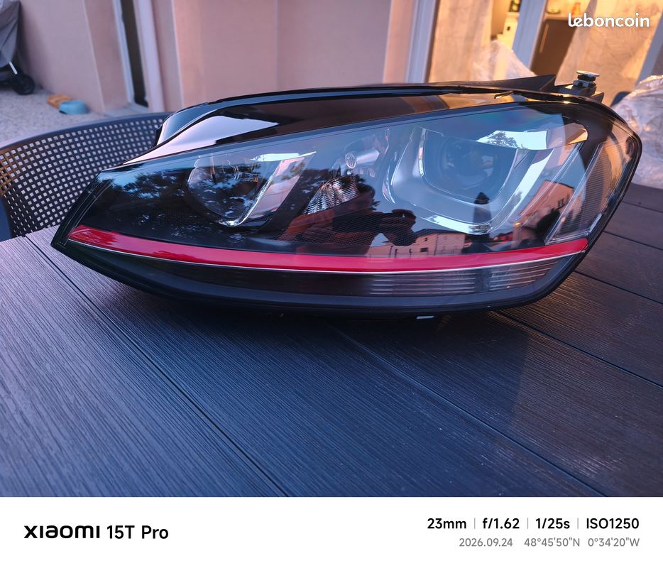 Optique avant gauche neuf golf 7 gti (image 1)