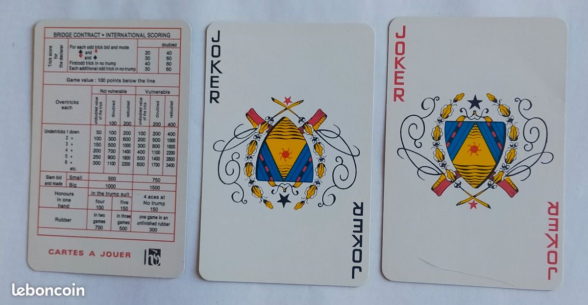 Cartes à jouer Jeu Daveluy « Nain jaune » et Daveluy, Bruges