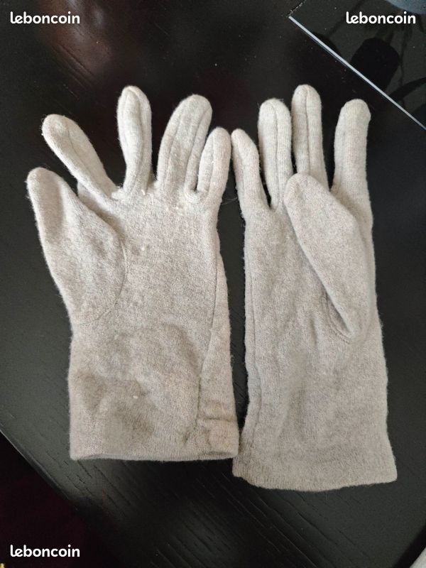 Gants laine et angora menthe – Accessoire doux et chaleureux pour l