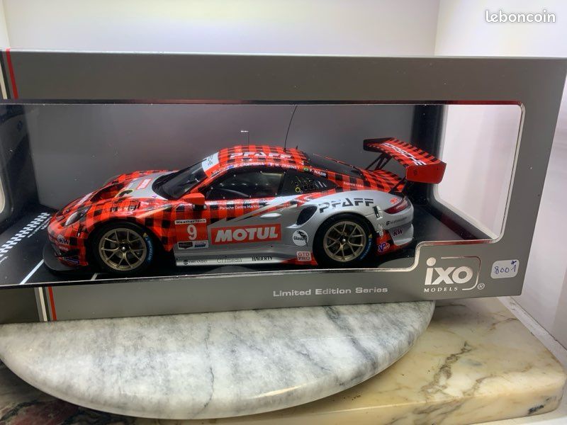 IXO 1/18 Porsche 911 GT3 R #9 GTD-Pro - Vainqueur 24h Daytona 2022 - Modèle Réduit Précommande