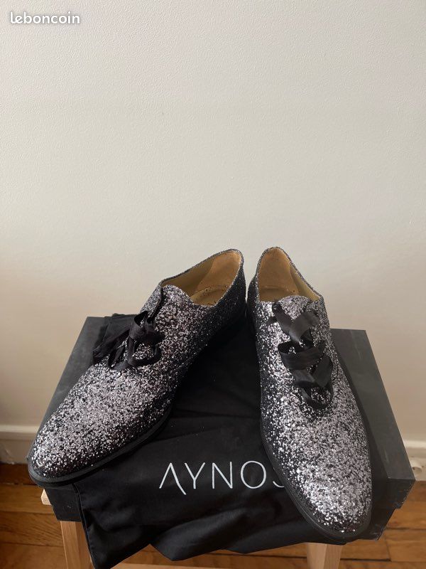 Derbies Pailleté gris AYNOS Taille 43 (image 4)