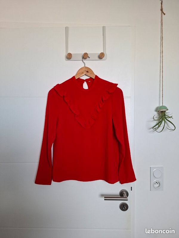 Blouse rouge S (image 1)