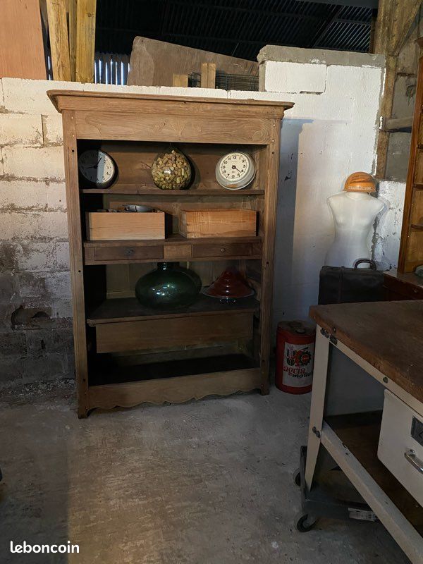 Armoire ancienne fin 19eme plein chêne (image 9)