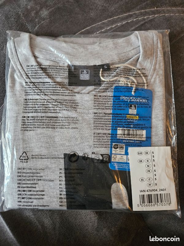 T-shirt playstation neuf (image 1)