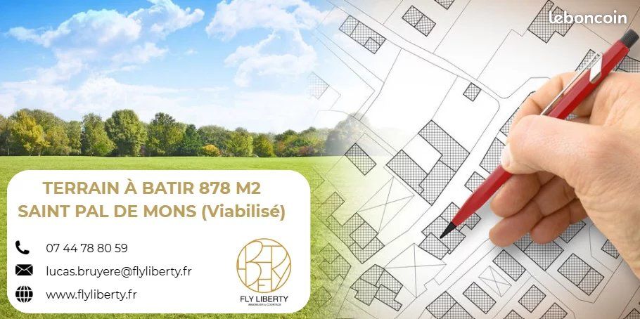 Terrain 878 m² · à Saint-Pal-de-Mons · 878 m² · 65 000 €