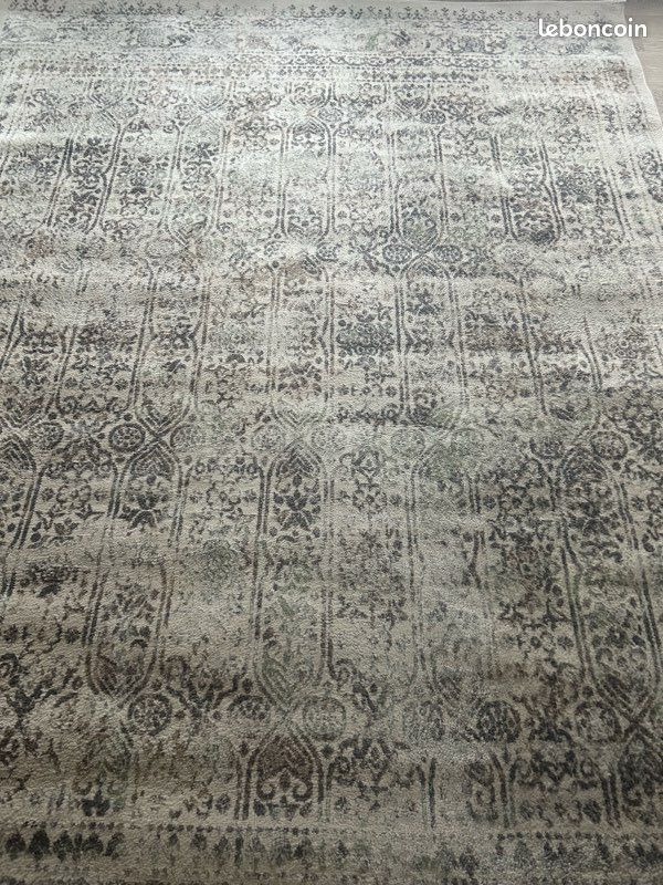 Tapis oriental/ persan greige gris (image 8)