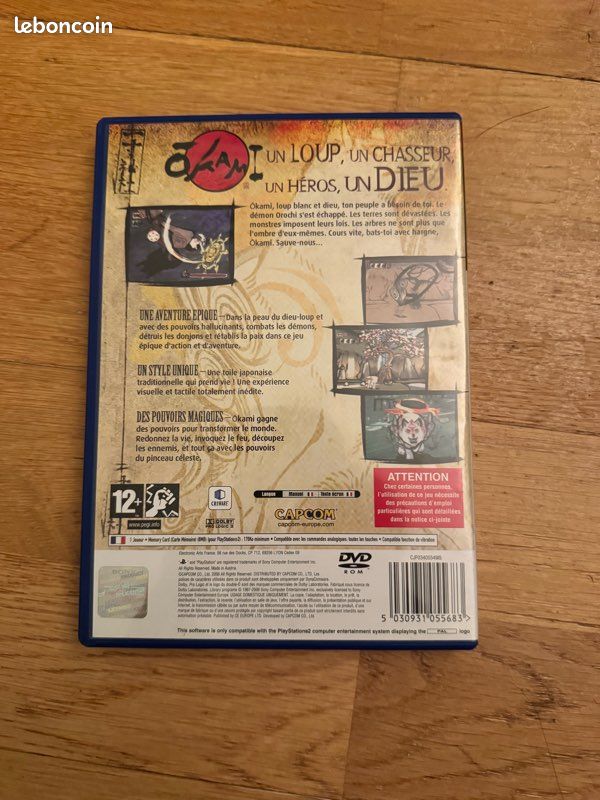 Okami Sur PlayStation 2 (PS2) – Version NTSC-USA – Bon état – Jeu Complet
