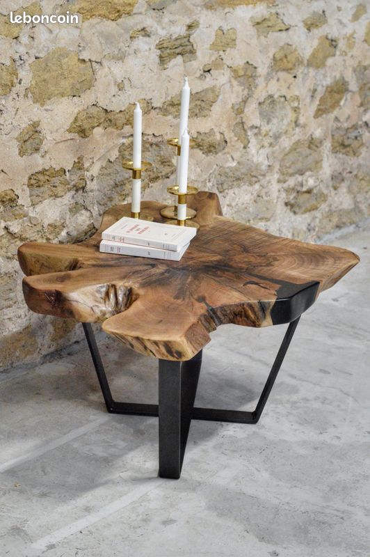 Table basse souche noyer (image 3)