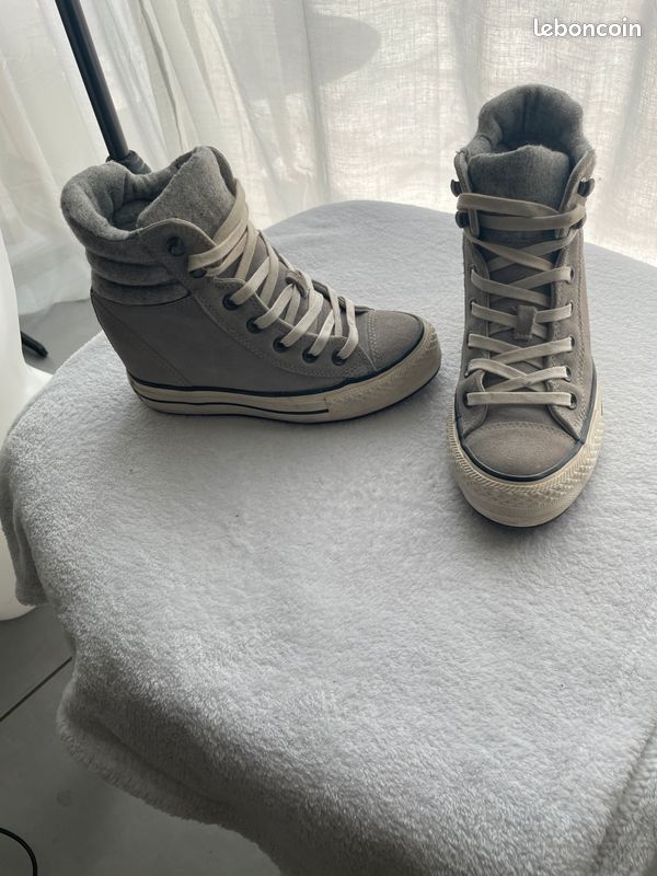 "Converse" vintage talons compensées modèle "All star Chuck Taylor" pointure 36 (image 4)