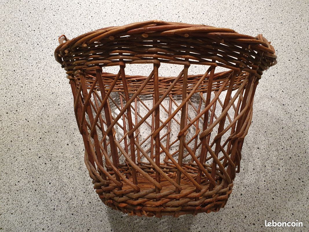 Panier de rangement rond en osier (image 6)
