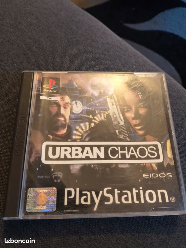 Sony PlayStation 1 – Jeu Urban Chaos – Bon état, Boîtier Et CD Seulement (pas De Notice)