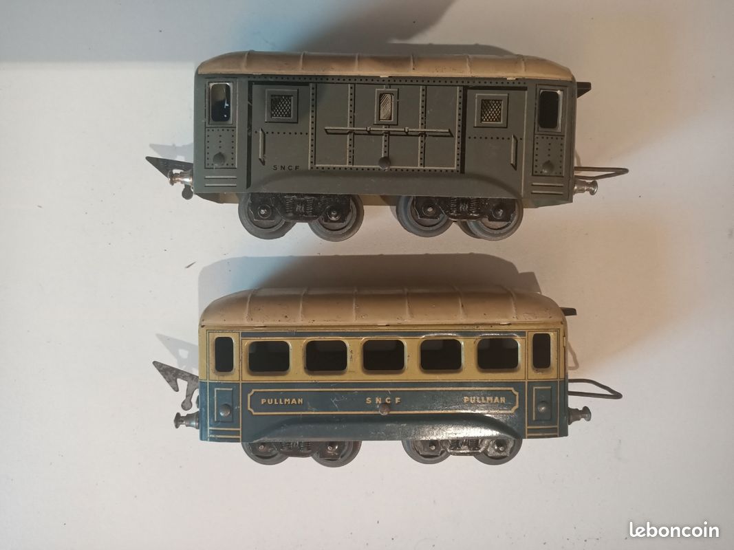 J.P. - SIF - JEP - LOT de 3 VOITURES VOYAGEURS - ECHELLE 0