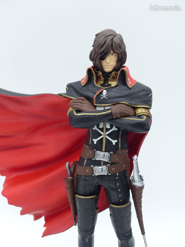 PVC Figurines ATLANTIC 4cm CAPTAIN HARLOCK ALBATOR et ses