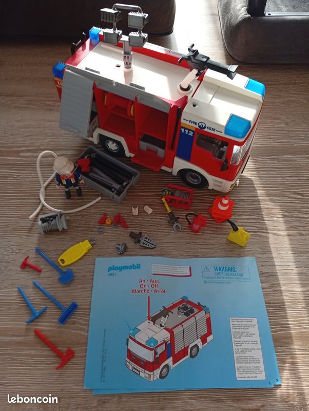Pièce PLAYMOBIL Pompiers - Buse De Tuyau D'Incendie - Sets 4820 Ou 4821 - Occasion