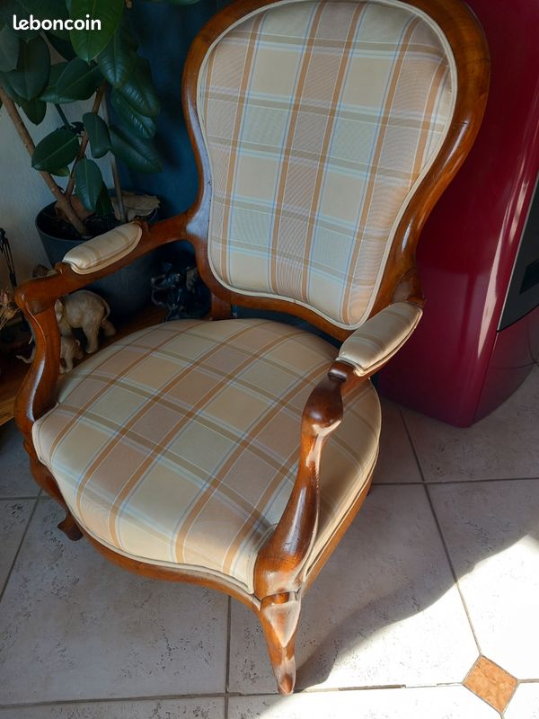 Fauteuil style Louis Philippe vintage (image 2)