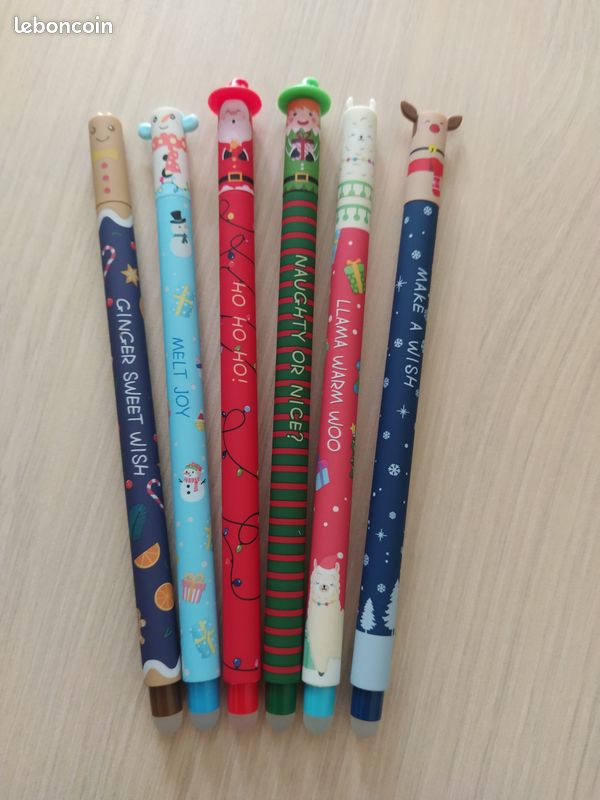 Lot 6 stylos effaçables édition Noël Neufs (image 9)