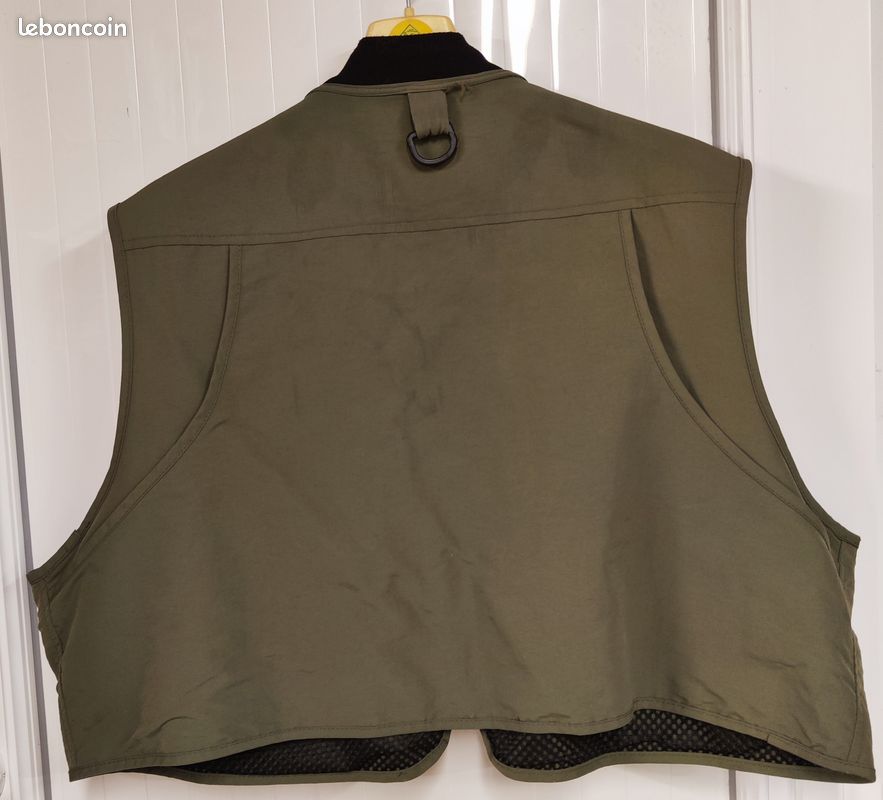 Gilet De Pêche Vintage Homme Années 70, Seaway Taille M