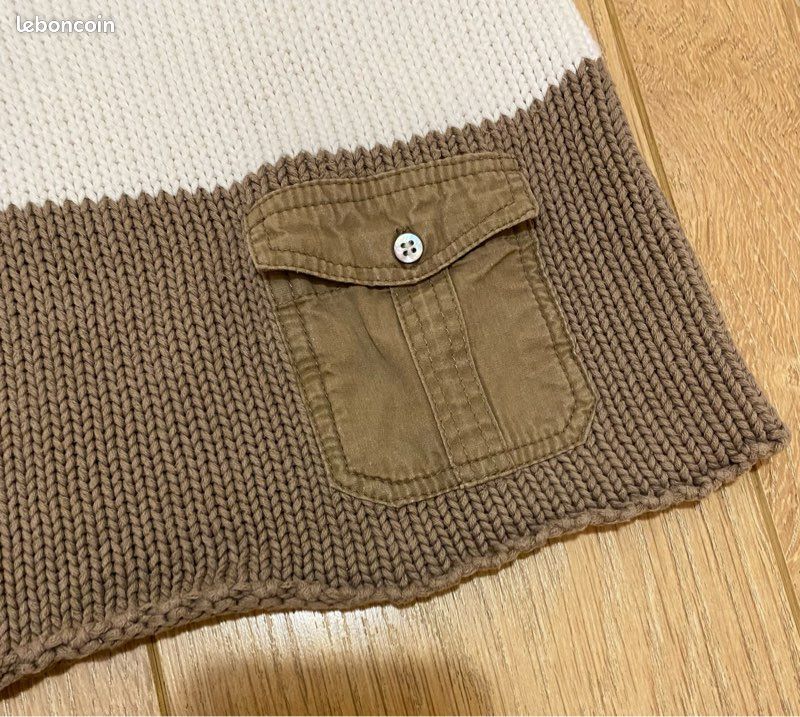 Pull Terre Et Mer Taille 38 - Marron En Coton - Neuf Avec Étiquettes (Prix D'origine 89€)