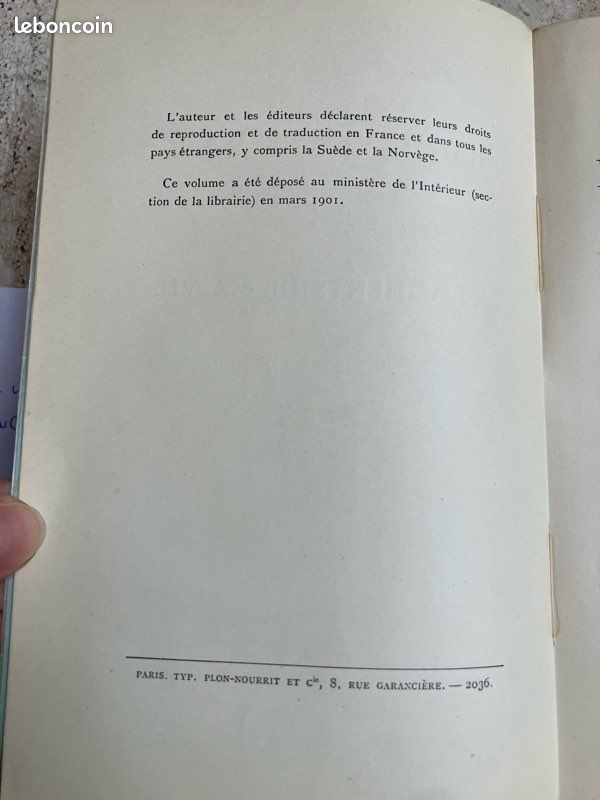 Livre ancien - Fragments de ma vie D’Iena à Moscou (image 3)
