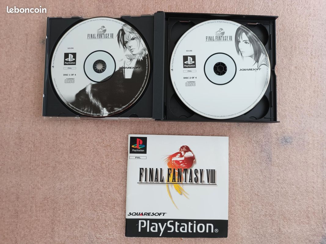Final fantasy 8 - ps1 - playstation 1 - version black - cd n°(2) uniquement- très bon état - Jeux vidéo