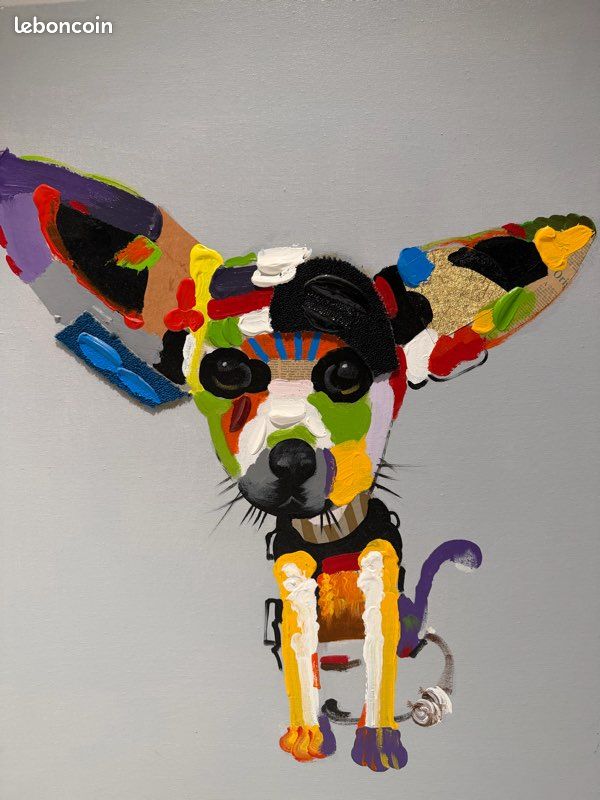 Tableau chien pop art coloré (image 3)
