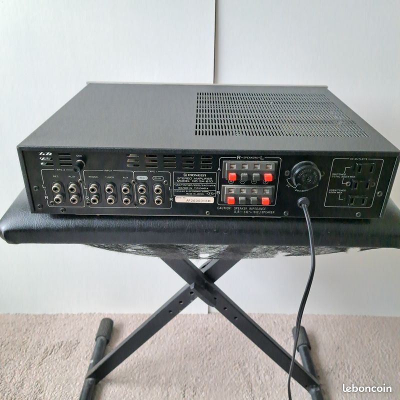 Ampli Stéréo Pioneer SA-610 Blue Line - Bon état Tout Marche