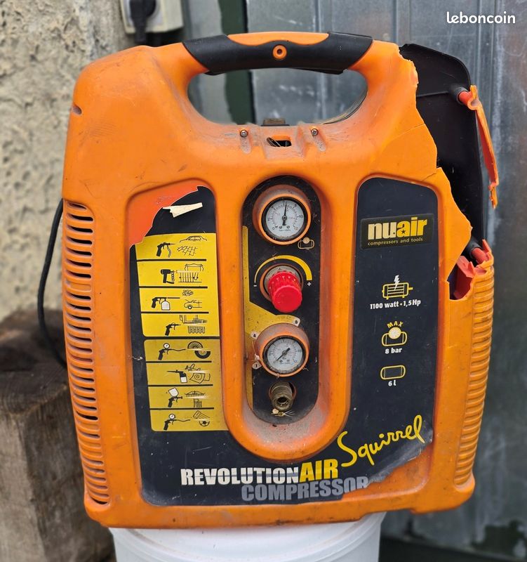 Compresseur d'air portable 6 litres SQUIRREL (image 2)