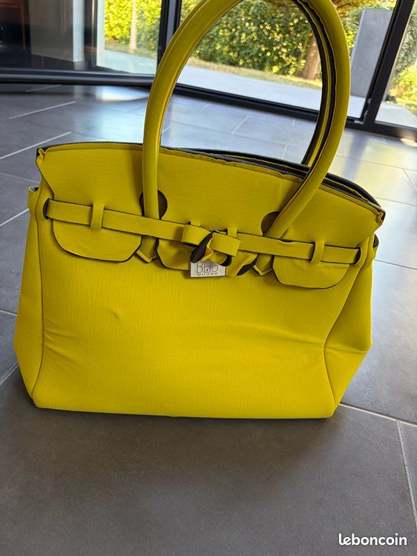 Sac à main Save my bag jaune (image 4)