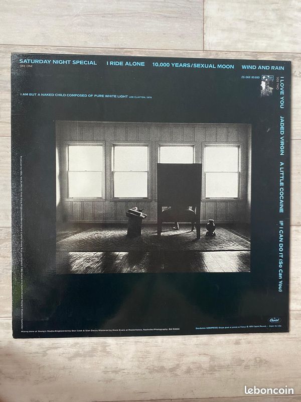 Vinyle 33T - Lee Clayton - Naked Child (image 2)