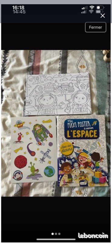 Pochette coloriage Espace 70 * 100 vm (image 1)