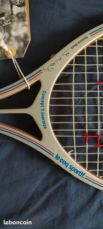 Raquette De Tennis Vintage Le Coq Sportif – Noah TS-25 – Modèle Yannick Noah – Rare