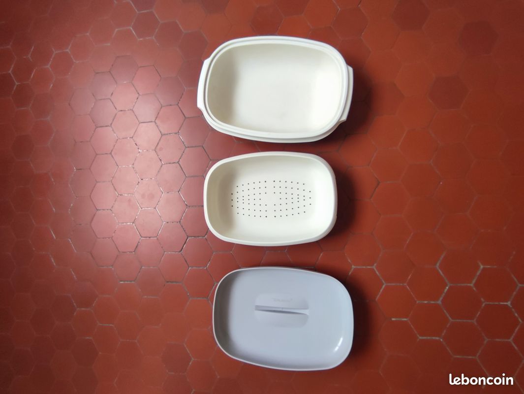 Cuiseur vapeur Tupperware. Micro-ondes. Vintage. Bon état (image 9)