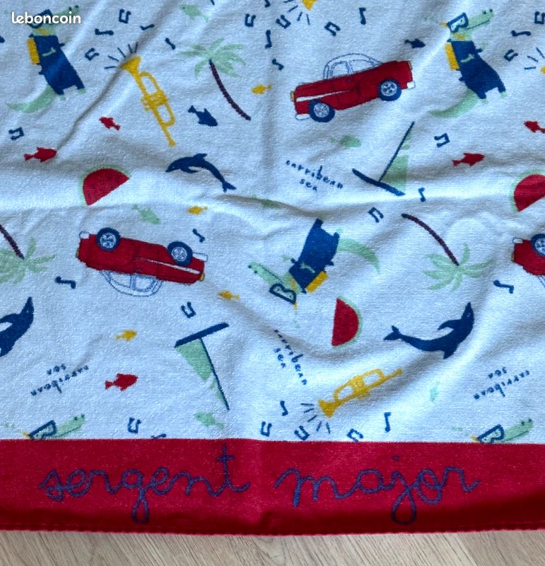 Serviette de Plage sergent Major 65x115 cm (image 3)
