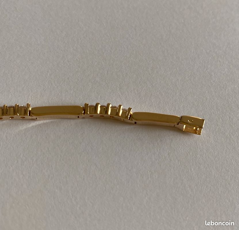 Bracelet Plaqué Or 18 Carats - Neuf Sans Emballage D'origine - Marque BIJOUX GL - Bijou Homme Ou Femme
