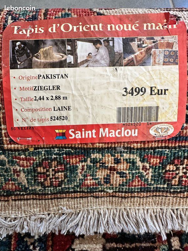 Magnifique tapis oriental tissé à la main - Décoration