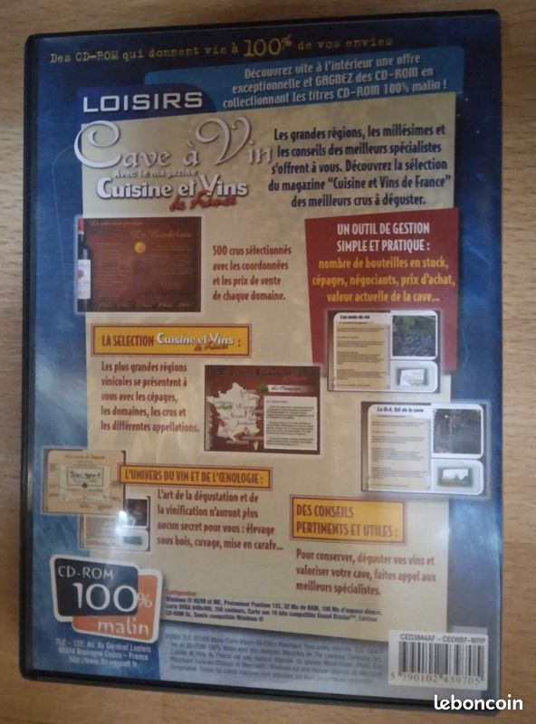 Pc cd-rom cave a vins (image 2)
