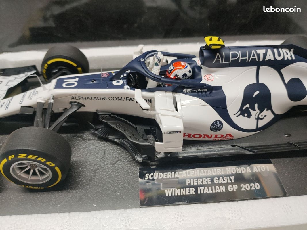Minichamps 1:43 P. Gasly Alpha Tauri AT01 #10 gagnant italien GP formule 1 2020 417200810 modèle