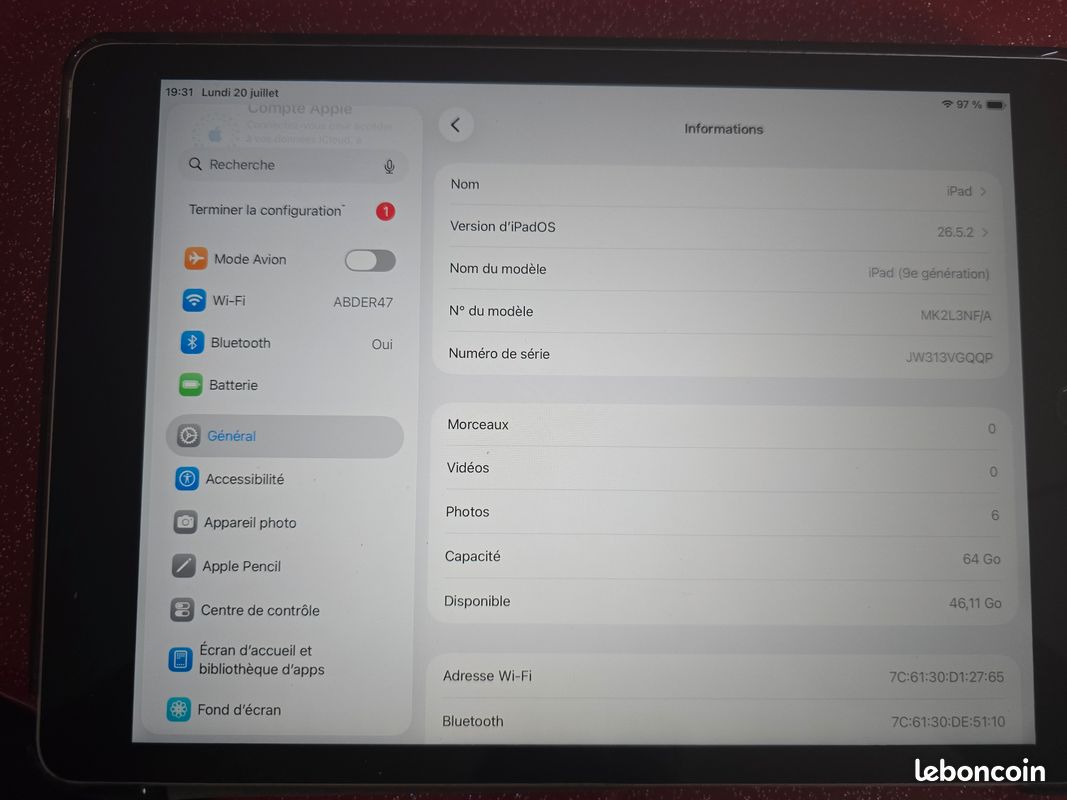 IPad 6è, 7è, 8è, 9è Géné. Autres Tablettes Samsung, Lenovo Asus, Surfaces.. (image 10)