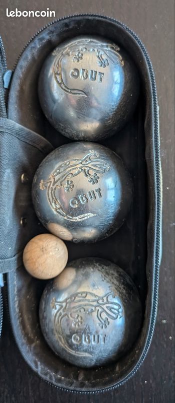 Triplette De Boules Obut ATC – Diamètre 75 – Poids 710g – Avec Sacoche Et Cochonnet – K 89
