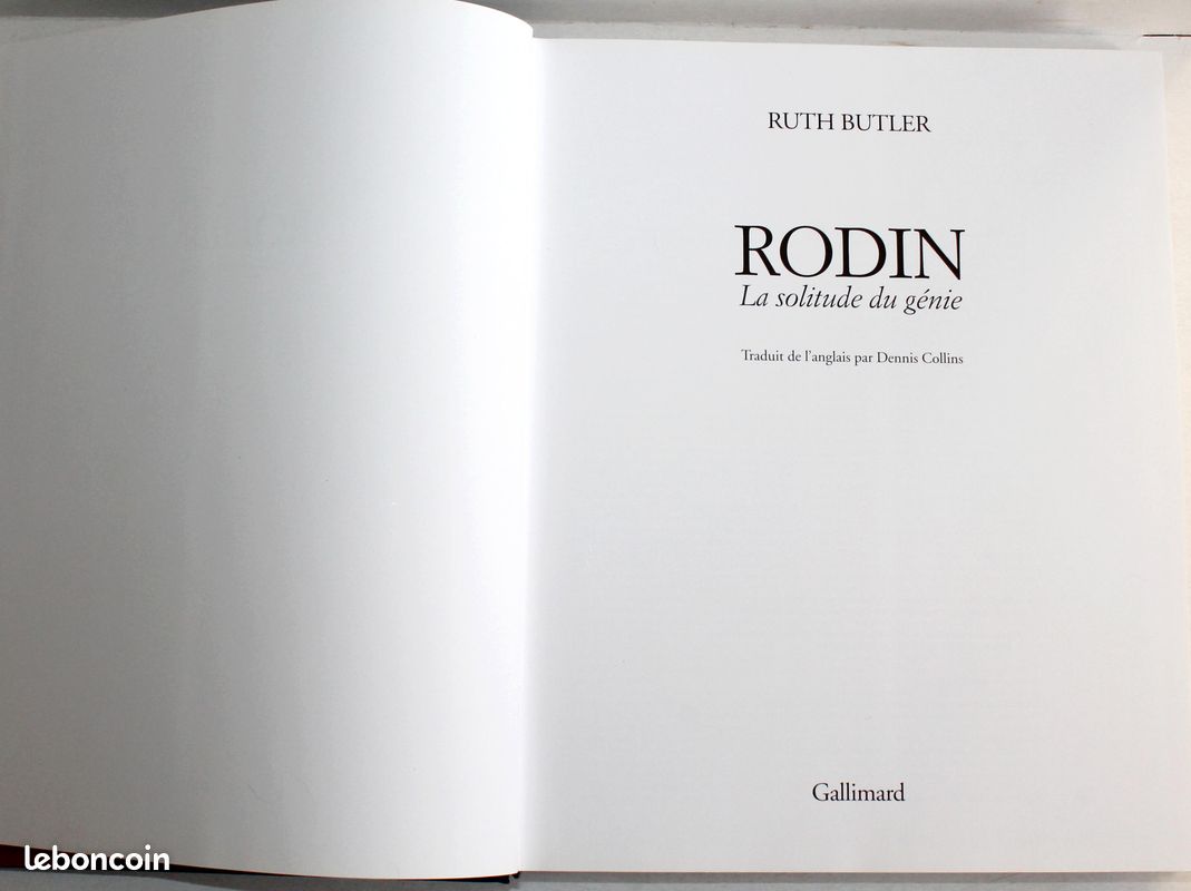 RODIN LA SOLITUDE DU GENIE de RUTH BUTLER 1998 GALLIMARD LIVRE ART SCULPTURE STATUE (image 2)