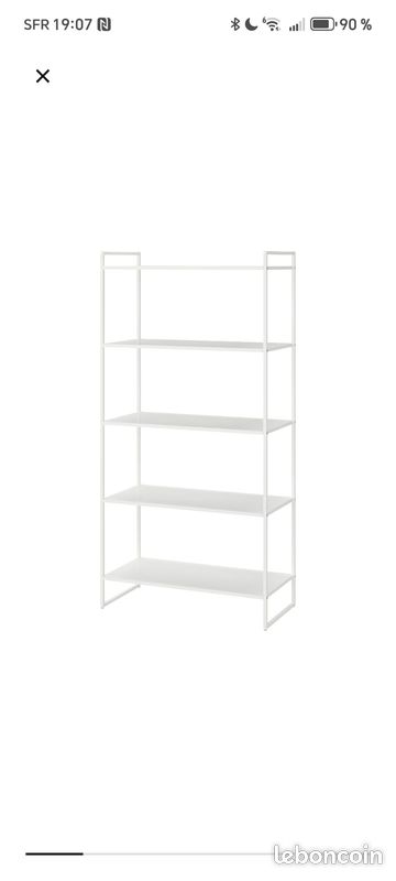 Étagère IKEA En Bois Recyclé - 140x75x75 Cm - 8 étagères - Occasion Très Bon état
