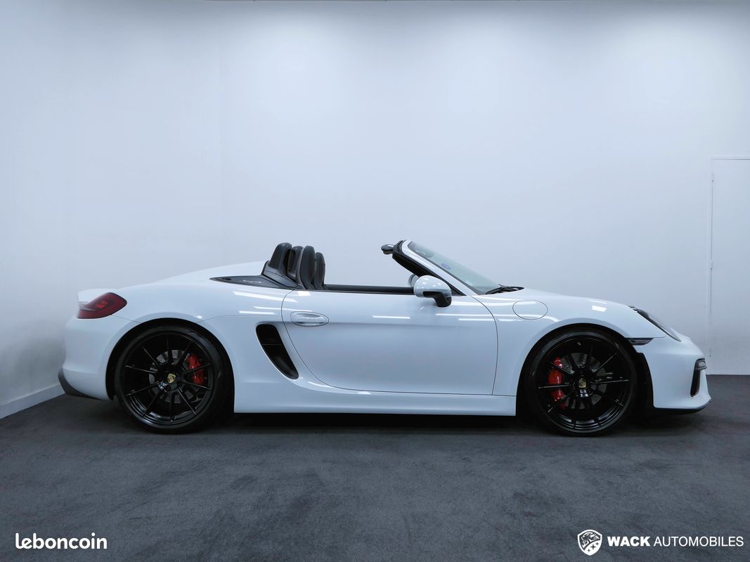 Porsche BOXSTER 981 SPYDER 3.8L 375 CV / FAIBLE KILOMÉTRAGE / FULL CUIR / SIÈGES SPORT PLUS ADAPTATIFS (image 2)