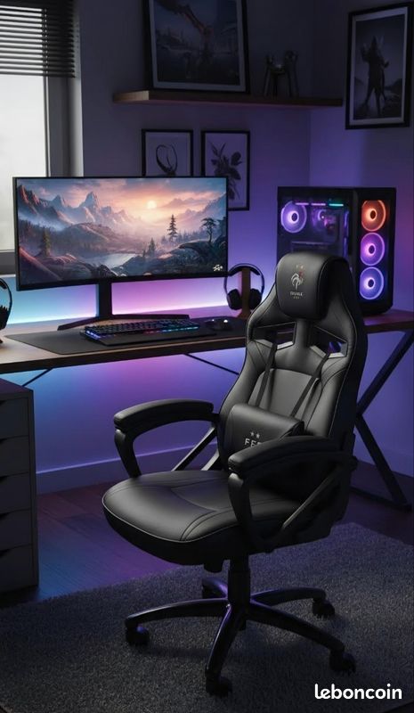Fauteuil gamine konix équipe de France FFF 2 🌟 (image 1)