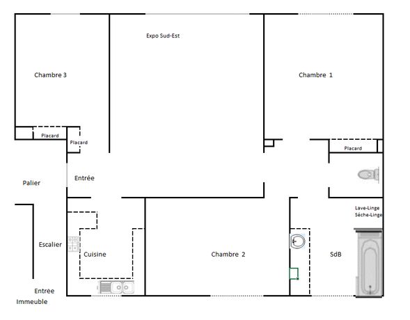 Maison a louer ville-d'avray - 4 pièce(s) - 78 m2 - Surfyn
