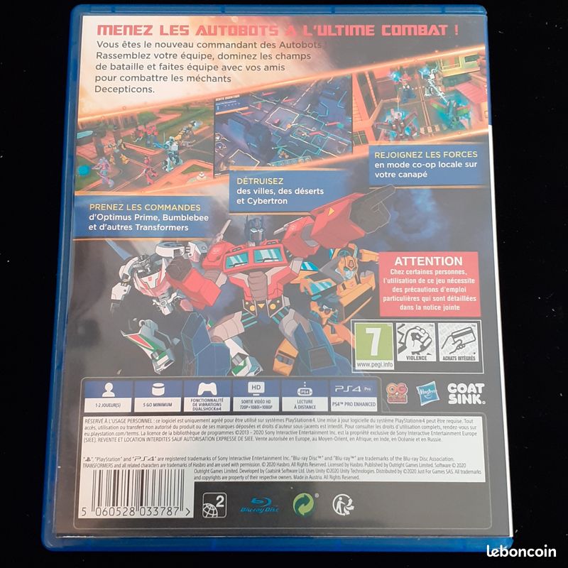 Jeu PS4 - Transformers battlegrounds (image 2)