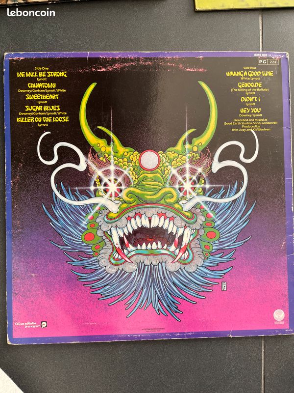Album vinyle rock thin lizzy chinatown (image 2)