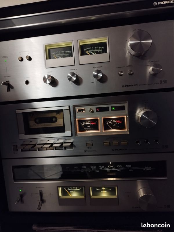 Chaîne Hifi Pioneer Vintage - Lot KP 707, CD5, GM4 - Occasion - Doré