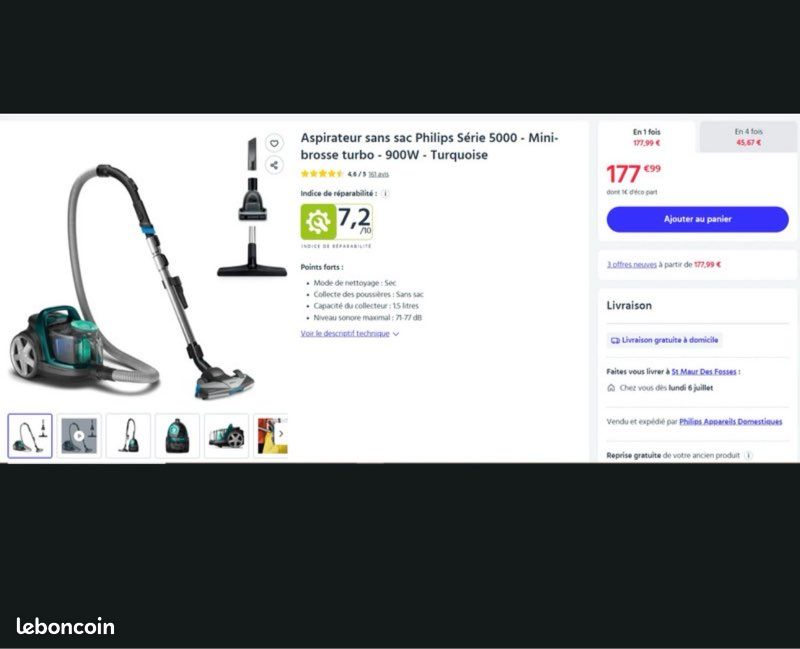 Aspirateur PHILIPS multi-accessoires (image 7)